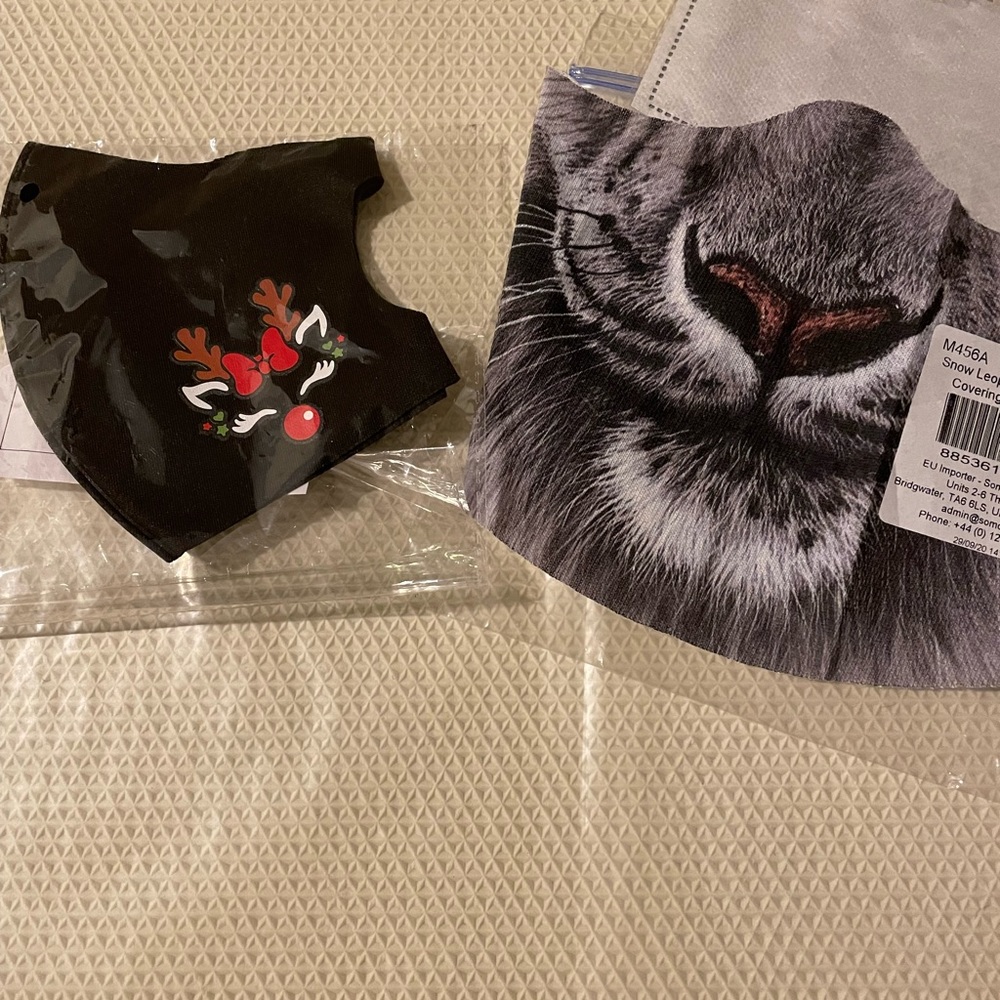 2 Never worn masks